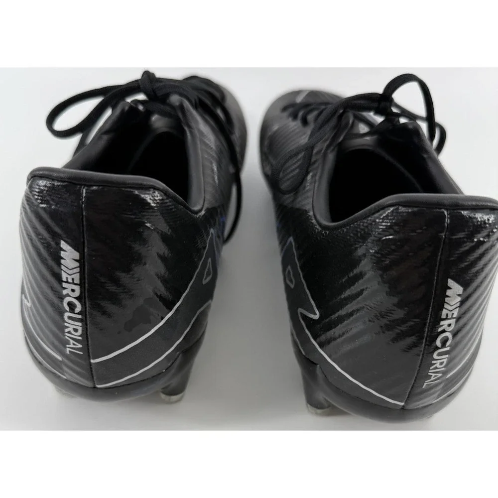 Nike Zoom Vapor 15 Academy FG MG Black Blue New‎ Soccer Cleats Mens Size 11